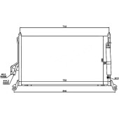 Радиатор кондиционера INFINITI FX35 / FX45 03-08 <b>SAT ST-IN60-394-0</b>