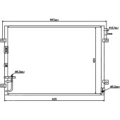 Радиатор кондиционера KIA SORENTO 02-09 <b>SAT ST-KA55-394-0</b>