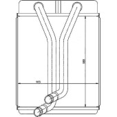 Радиатор отопителя салона KIA CARENS 00-02 <b>SAT ST-KAC2-395-0</b>