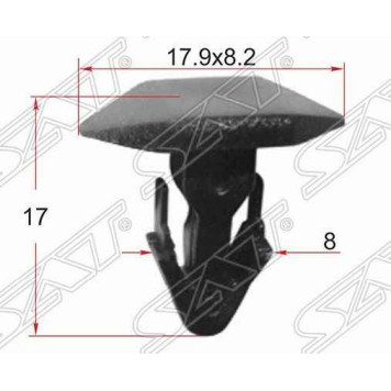 Клипса крепежная ST-KJ-1056 (10штук) <b>SAT ST-KJ-1056</b>