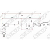 Амортизатор крышки багажника MAZDA MPV LW# 99-06 прав. <b>SAT ST-LC626-26-20F</b>