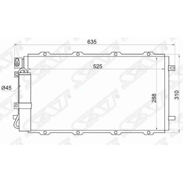 Радиатор кондиционера LADA GRANTA 11- <b>SAT ST-LD01-394-0</b>-1