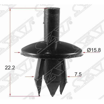 Клипса обшивки FORD (10 штук) <b>SAT ST-M10763</b>