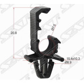 Клипса трубки эл. проводки (10 штук) <b>SAT ST-M11514</b>