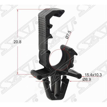 Клипса трубки эл. проводки (10 штук) <b>SAT ST-M11514</b>