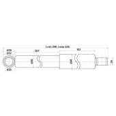 Амортизатор задний MITSUBISHI CANTER 87- FE1# / FE3# / FE425 / FB# лев.=прав. <b>SAT ST-MB161496</b>