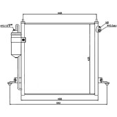 Радиатор кондиционера MITSUBISHI PAJERO SPORT 08- <b>SAT ST-MB93-394-0</b>