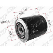 Фильтр масляный MITSUBISHI PAJERO / SPORT / L200 4D56 T / DELICA 4D55 / LANCER / COLT 4D65 / GALANT / RVR 4D68T HY <b>SAT ST-MD069782</b>