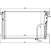 Радиатор кондиционера MERCEDES E-CLASS W212 09- / MERCEDES C-CLASS W204 06- <b>SAT ST-MD09-394-0</b>