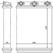 Радиатор отопителя салона MERCEDES E-CLASS W124 84-95 <b>SAT ST-MD09-395-0</b>