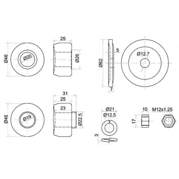 Сайлентблок растяжки (комплект) Pajero IO / PAJERO PININ <b>SAT ST-MR465868</b>