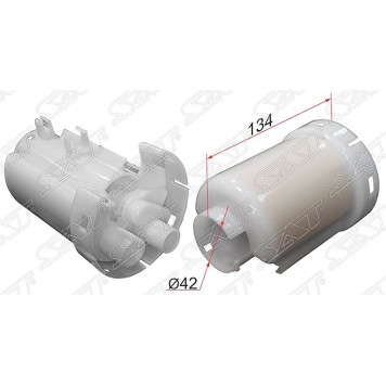 Фильтр топливный MITSUBISHI PAJERO 6G74,6G75 99-12 / COLT 02-10 <b>SAT ST-MR529135</b>