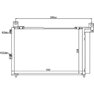 Радиатор кондиционера MAZDA BT50 06- <b>SAT ST-MZ10-394-0</b>