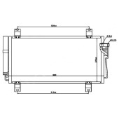 Радиатор кондиционера MAZDA 6 / ATENZA GH# 07- <b>SAT ST-MZ25-394-0</b>