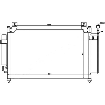 Радиатор кондиционера MAZDA CX-7 07- <b>SAT ST-MZ60-394-0</b>