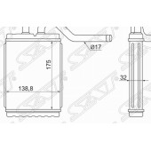 Радиатор отопителя салона MAZDA TITAN WG### WE### 88-91 <b>SAT ST-MZ97-395-0</b>