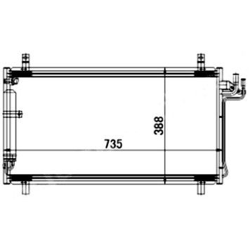 Радиатор кондиционера NISSAN SKYLINE V35 / INFINITI G35 01-07 <b>SAT ST-NS35-394-0</b>