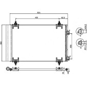 Радиатор кондиционера PEUGEOT 308 07-12 <b>SAT ST-PG38-394-0</b>