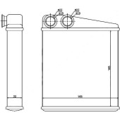Радиатор отопителя салона NISSAN MICRA K12 02-10 / RENAULT CLIO 05- / MODUS 04- / TWINGO 07- / WIND 10- <b>SAT ST-RN08-395-0</b>
