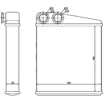 Радиатор отопителя салона NISSAN MICRA K12 02-10 / RENAULT CLIO 05- / MODUS 04- / TWINGO 07- / WIND 10- <b>SAT ST-RN08-395-0</b>