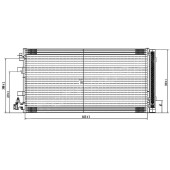 Радиатор кондиционера RENAULT FLUENCE 10- / MEGAN 08- / SCENIC 09- <b>SAT ST-RN49-394-0</b>