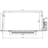Радиатор кондиционера SUBARU LEGACY / OUTBACK BL# 03-09 <b>SAT ST-SB05-394-0</b>
