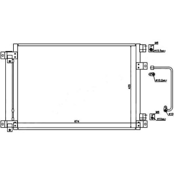 Радиатор кондиционера SUBARU B9 TRIBECA W10 06- <b>SAT ST-SB06-394-0</b>
