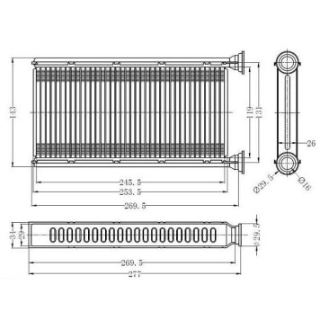 Радиатор отопителя салона SUBARU FORESTER / IMPREZA 08- / WRX 13- / XV 11- <b>SAT ST-SB67-395-0</b>-1