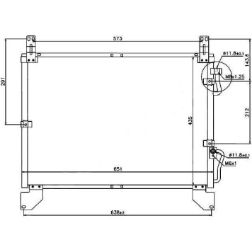 Радиатор кондиционера SSANGYONG REXTON I 02- <b>SAT ST-SY02-394-A0</b>