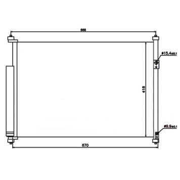 Радиатор кондиционера SUZUKI GRAND VITARA 05- <b>SAT ST-SZ83-394-0</b>