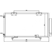 Радиатор кондиционера TOYOTA AVENSIS #T22# 97-02 <b>SAT ST-TY02-394-0</b>