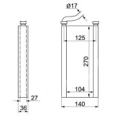 Радиатор отопителя салона TOYOTA MARK II #X11# / ALTEZZA / VEROSSA / LEXUS IS200 00-04 <b>SAT ST-TY15-395-0</b>