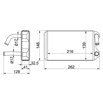 Радиатор отопителя салона TOYOTA COROLLA / SPRINTER / CERES / MARINO 91-02 <b>SAT ST-TY26-395-0</b>
