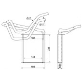 Радиатор отопителя салона TOYOTA COROLLA / SPACIO #ZE120 00-06 / AVENSIS #T250 03-08 / WILL VS #ZE12# 01-0 <b>SAT ST-TY28-395-0</b>
