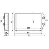 Радиатор отопителя салона TOYOTA CAMRY GRACIA / MARK II QUALIS / WINDOM 96-01 <b>SAT ST-TY37-395-0</b>
