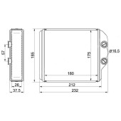 Радиатор отопителя салона TOYOTA CORONA / CARINA / CALDINA 92-02 #T21# / IPSUM / GAIA #XM1# 96-01 толщина 36 <b>SAT ST-TY45-395-0</b>