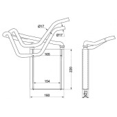 Радиатор отопителя салона TOYOTA PREMIO / ALLION / WISH / OPA / VISTA ARDEO 01-07 <b>SAT ST-TY47-395-0</b>