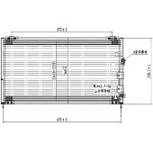 Радиатор кондиционера TOYOTA MARK II / CRESTA / CHASER 96-98 <b>SAT ST-TY78-394-0</b>
