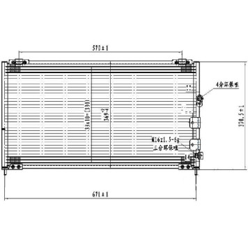 Радиатор кондиционера TOYOTA MARK II / CRESTA / CHASER 96-98 <b>SAT ST-TY78-394-0</b>