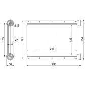 Радиатор отопителя салона TOYOTA TOWN ACE NOAH SR40 / SR50 96-01 <b>SAT ST-TY78-395-0</b>
