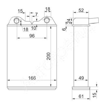 Радиатор отопителя салона TOYOTA LAND CRUISER 80 90-98 / HONDA ODISSEY RA1 95-99 <b>SAT ST-TY88-395-0</b>