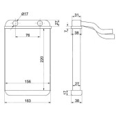 Радиатор отопителя салона TOYOTA LAND CRUISER PRADO 90 / SURF 185 96-02 <b>SAT ST-TY89-395-0</b>