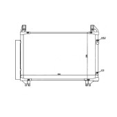 Радиатор кондиционера TOYOTA VITZ / BELTA / YARIS 05- <b>SAT ST-TYA2-394-0</b>