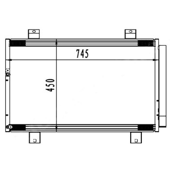Радиатор кондиционера TOYOTA HIGHLANDER / KLUGER 07-10 <b>SAT ST-TYG2-394-0</b>