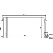 Радиатор кондиционера AUDI A1 10- / SEAT IBIZA 08- / SKODA FABIA 1.2T / 1.6TD 07- / VOLKSWAGEN POLO SEDAN / HBK <b>SAT ST-VW01-394-0</b>
