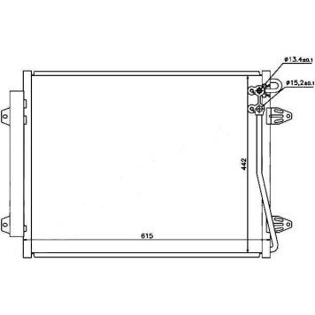 Радиатор кондиционера VOLKSWAGEN PAS B6 1.8 / 1.8T / 2.0T / 3.2 / 3.6 05-10 / / PAS B7 1.8T / 2.0T / 2.0TD 10- / / P <b>SAT ST-VW04-394-0</b>