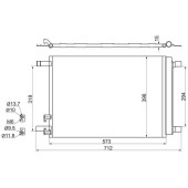 Радиатор кондиционера AUDI A3 12- / SKODA OCTAVIA 13- / VOLKSWAGEN GOLF 12- / PAS 14- / TIGUAN 16- <b>SAT ST-VW12-394-0</b>