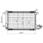 Радиатор кондиционера AUDI A3 03- / / SEAT LEON / TOLEDO / / SKODA OCTAVIA 04- / SUPERB 08- / YETI 09- / / VOLKSWAGEN EOS 0 <b>SAT ST-VW26-394-0</b>