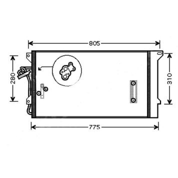 Радиатор кондиционера AUDI Q7 / VOLKSWAGEN TOUAREG / PORSCHE CAYENNE 03-10 <b>SAT ST-VW60-394-0</b>