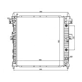 Радиатор SsangYong Actyon 05-10 / Actyon Sports 06-12 / Kyron 05-16 <b>SAT SY0002</b>
